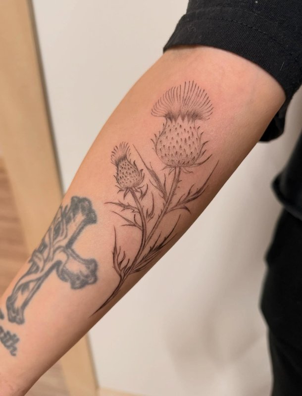 fine line tattoo work at Picosa Ink in Loveland Colorado