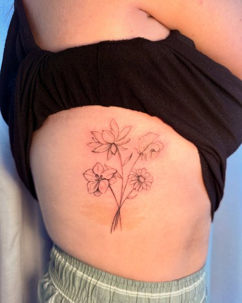 Fine line tattoo artistry by Bella at Picosa Ink Beauty Bar