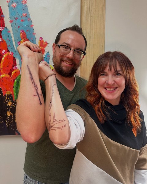 Fine line tattoo artistry by Bella at Picosa Ink Beauty Bar